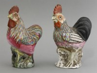 Lot 87 - Two famille rose Cockerels