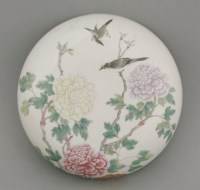 Lot 118 - An attractive famille rose Box and Cover