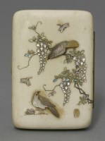 Lot 459 - A Shibayama ivory Cigarette Case