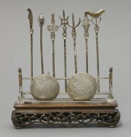 Lot 212 - An unusual Set of seven silver Processional Arms
