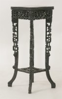 Lot 359 - A hardwood vase stand