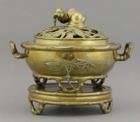 Lot 194 - A bronze Incense Burner