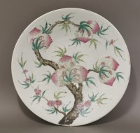 Lot 98 - A Chinese famille rose nine peach Dish