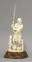 Lot 472 - An ivory Fisherman