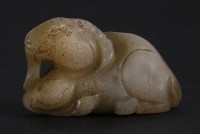 Lot 143 - A jade Goat