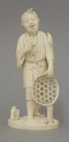 Lot 477 - An ivory Fisherman