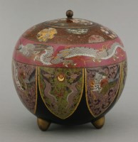 Lot 444 - A good cloisonné Vase and Cover