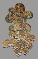 Lot 317 - An embroidered Hanging