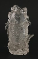 Lot 157 - An attractive rock crystal Vase