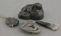 Lot 603 - A banded agate Pendant