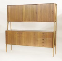 Lot 649 - A Danish teak lounge unit