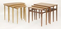 Lot 660 - A nest of three Danish teak tables