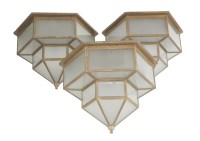 Lot 263 - Three Art Deco ceiling lights