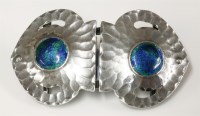 Lot 3 - A sterling silver Liberty & Co. two-part buckle or waist clasp