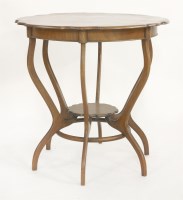 Lot 90 - A walnut centre table
