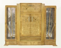 Lot 243 - An Art Deco walnut cocktail cupboard