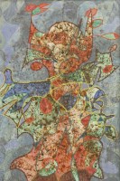 Lot 434 - Elvic Steele (1920-1997)
'TOWER OF BABEL';
'REASON AND PREJUDICE';
'UNDERWATER PLANT GROWTH';
SHELL WHISPERS
Signed and inscribed with titles verso