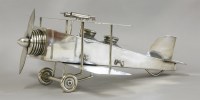 Lot 110 - A German silver-plated novelty inkwell