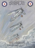 Lot 353 - Phil May (20th century)
'GLOSTER GLADIATORS No 87 SQUADRON