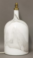 Lot 497 - A Holmegaard Symmetrisk Lamp Art glass lamp base