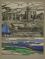 Lot 358 - Kay Stewart (20th century)
WINDSOR CASTLE - DESIGN FOR A POSTER
Signed l.r.