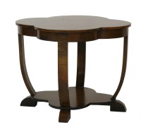 Lot 154 - A walnut 'cloud' lamp table