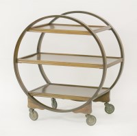 Lot 234 - An Art Deco three-tier hostess trolley