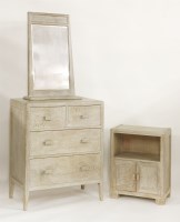 Lot 262 - A 'Token Works' limed oak bedroom suite