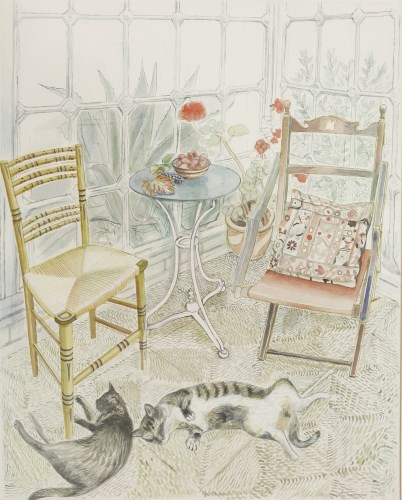 Lot 387 - Richard Bawden RSW (b.1936)
'TWO SISTERS'
Signed l.r.