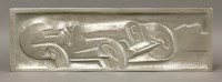 Lot 200 - A racing car plaque
