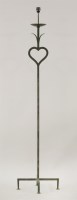 Lot 236 - A wrought iron standard lamp