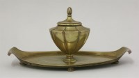 Lot 74 - A W A S Benson brass inkstand