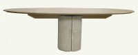 Lot 521 - A Saporiti Italia oval dining table