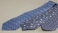 Lot 84 - Three Hermès silk ties