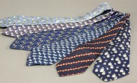 Lot 91 - Six Hermès silk ties