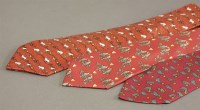 Lot 93 - Three Hermès silk ties