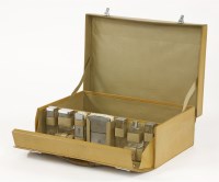 Lot 176 - A brown leather dressing case