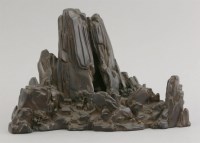 Lot 299 - A superb zitan Scholar's Rock