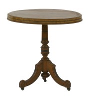 Lot 1524 - A Victorian circular snap top occasional table