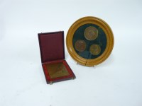 Lot 1046 - Three bronze medallions
