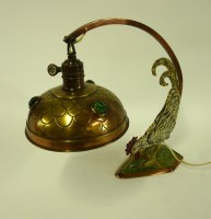 Lot 1190 - An Art Nouveau Continental desk lamp
