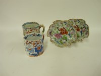 Lot 1122 - A 19th century oversized ironstone tankard