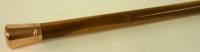 Lot 1166 - A gold mounted malacca walking cane