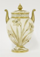 Lot 29 - A Grainger & Co. Worcester gilt Parian Pot Pourri