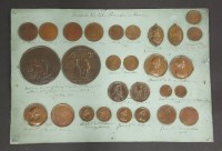 Lot 136 - Sixty copper electrotyped copies of English coronation and marriage medals