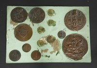 Lot 142 - Fifty-three copper electrotyped copies of English medallions and seals