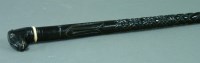 Lot 104 - An Anglo-Indian ebony walking stick