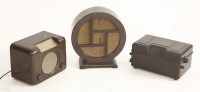 Lot 1155 - Two old brown bakelite radios