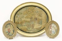 Lot 84 - A silkwork embroidery