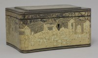 Lot 254 - A lacquer Tea Box